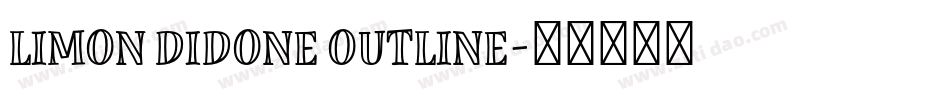 Limon Didone Outline字体转换
